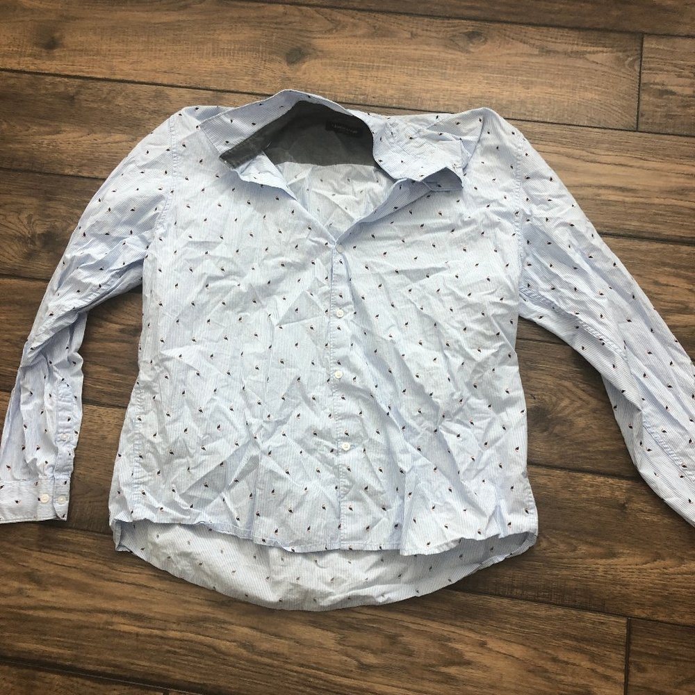 Liz Clairborne Stretch Tucan Button Down Shirt